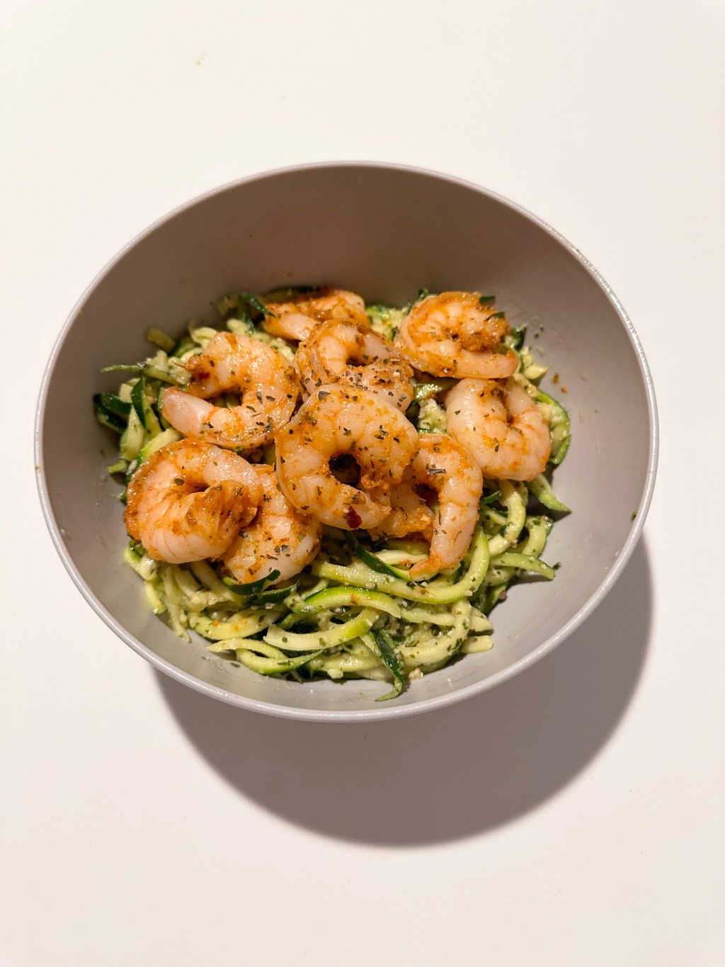 Shrimp & Pesto&nbsp;Zoodles